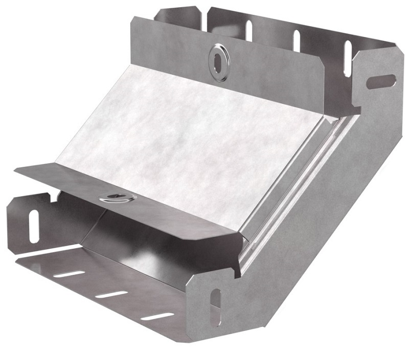 Угол для лотка вертикальный внутренний с крышкой Промрукав Стандарт 90град. 200х50 фото Угол для лотка вертикальный внутренний с крышкой Промрукав Стандарт 90град. 200х50 картинка